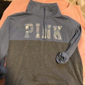 Vs pink quarter zip